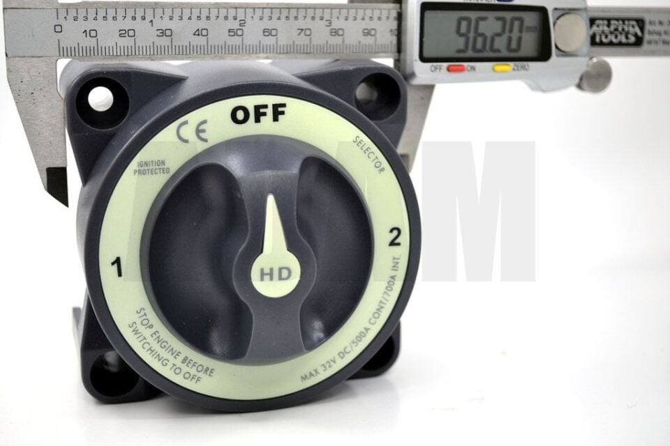 Çift Akü Elektrik Devre Kesici Both Şalter Anahtar 12V-36V DC 500A Ağır Hizmet MT-ADK500B