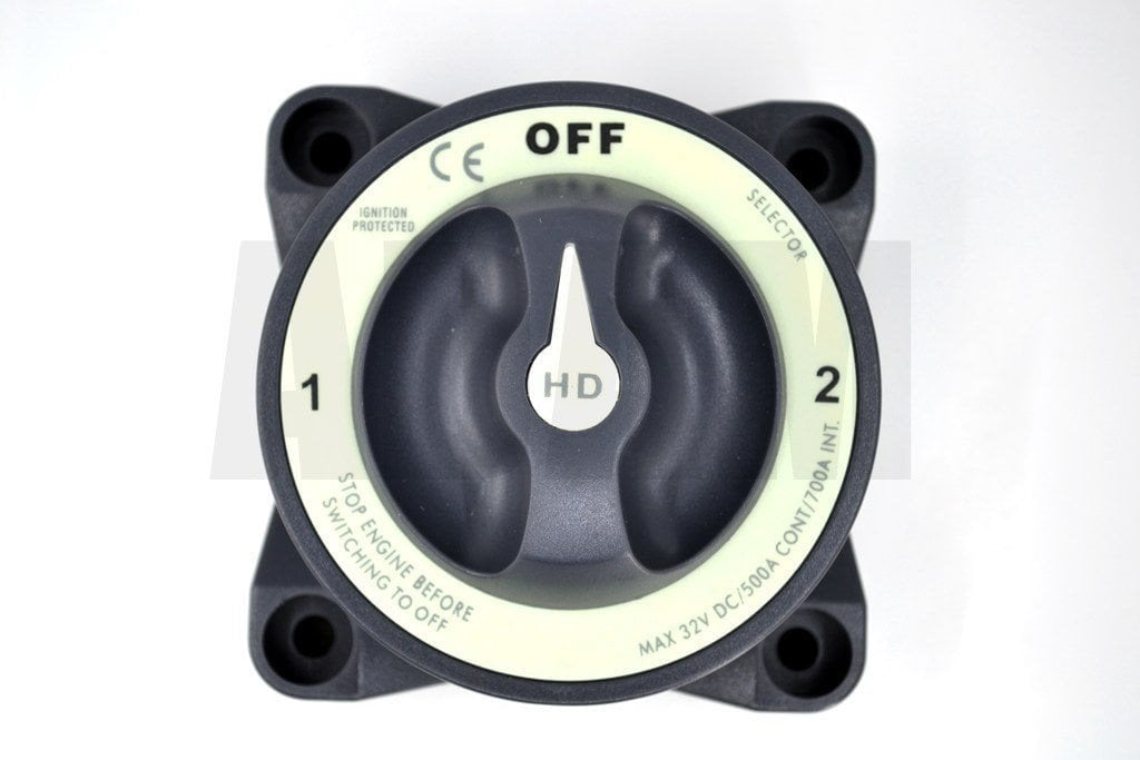 Çift Akü Elektrik Devre Kesici Both Şalter Anahtar 12V-36V DC 500A Ağır Hizmet MT-ADK500B
