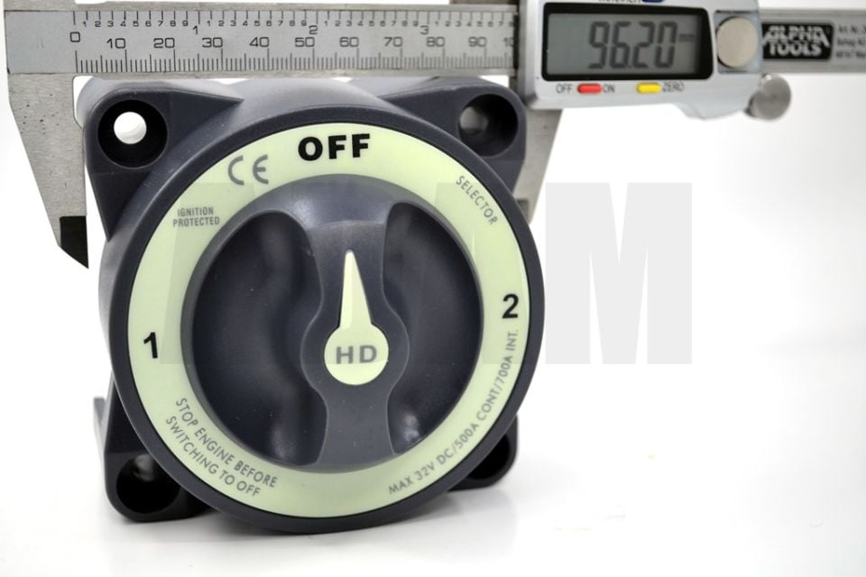 Çift Akü Elektrik Devre Kesici Both Şalter Anahtar 12V-36V DC 500A Ağır Hizmet MT-ADK500B