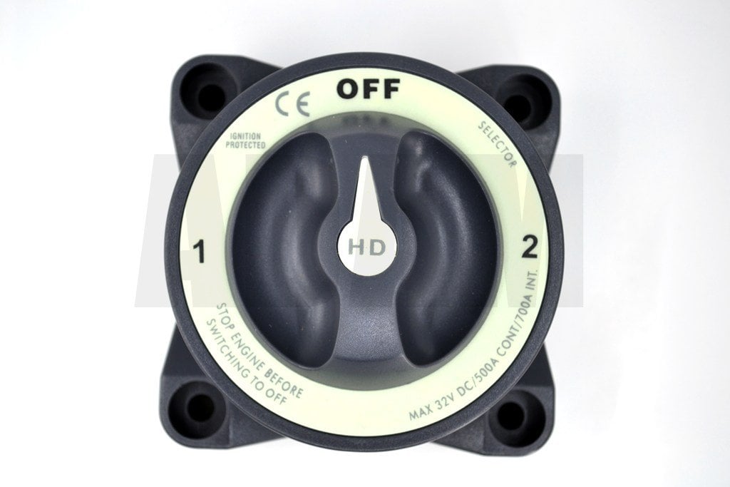 Çift Akü Elektrik Devre Kesici Both Şalter Anahtar 12V-36V DC 500A Ağır Hizmet MT-ADK500B