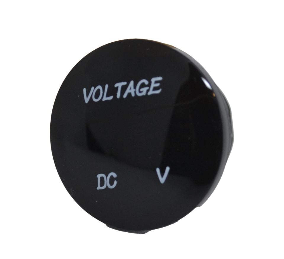 12V 24V DC Voltmetre Yuvarlak Bombeli Mavi Rakam MT-GP02