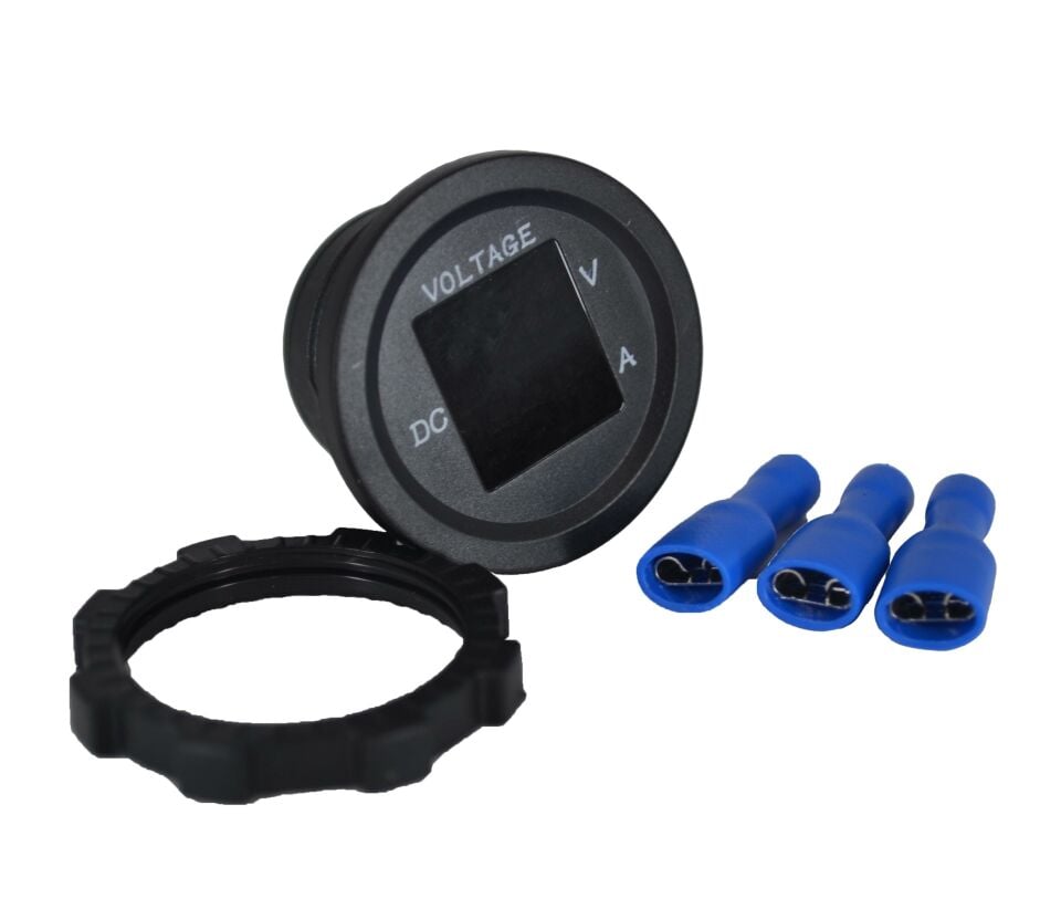 12V 48V DC Voltmetre Ampermetre 0-10A Yuvarlak MT-GP03