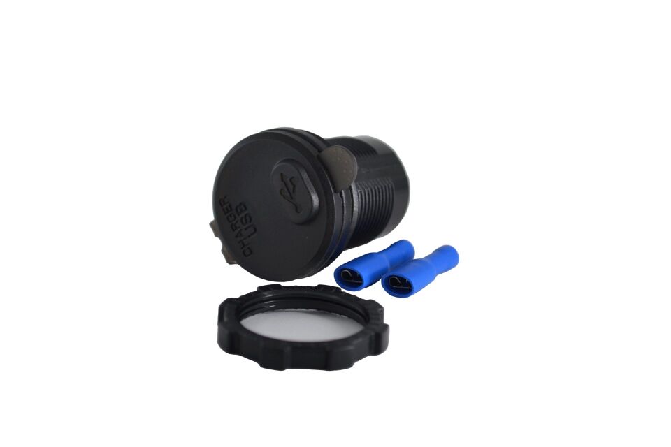 12V 24V DC USB QC3.0 Hızlı Şarj Port Voltmetreli Anahtarlı Yuvarlak MT-UP02