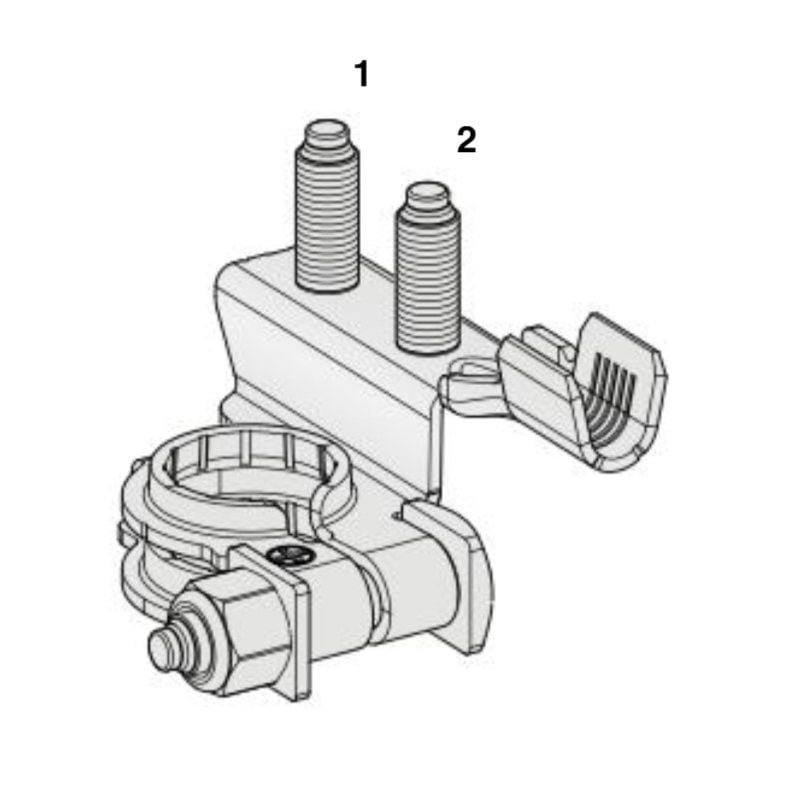 Akü Kutup Başı (-) Eksi Ekstra Bağlantı Civatalı Terminal