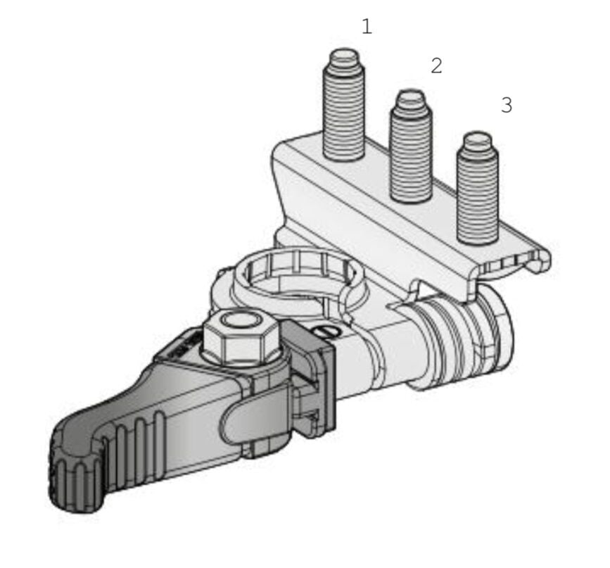 Akü Kutup Başı (-) Eksi Hızlı Sökme Mandallı Ekstra Bağlantı Civatalı Terminal MTA 1507905