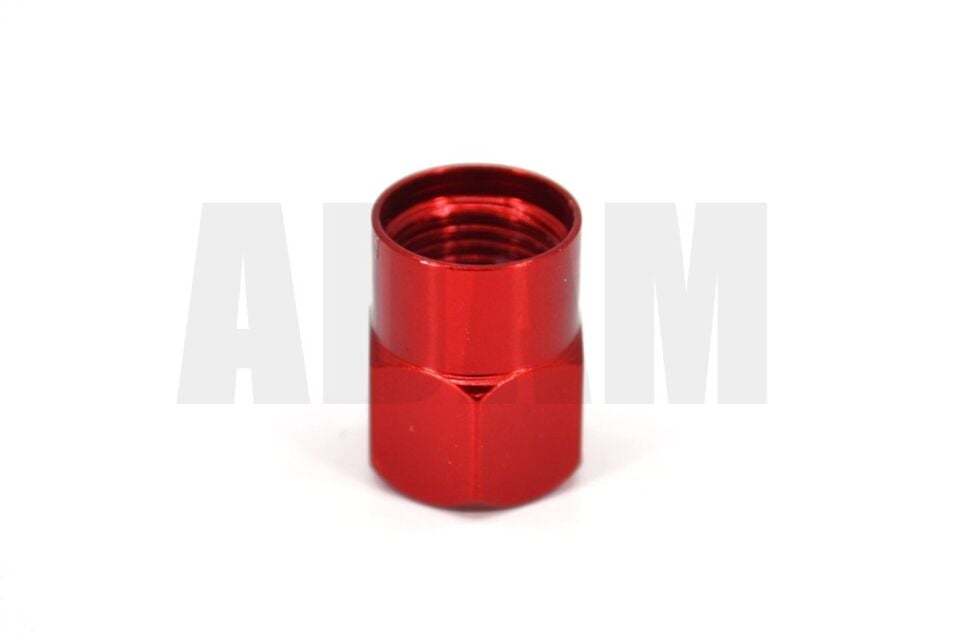 Contalı Aluminyum Sibop Kapağı Metalik Kırmızı