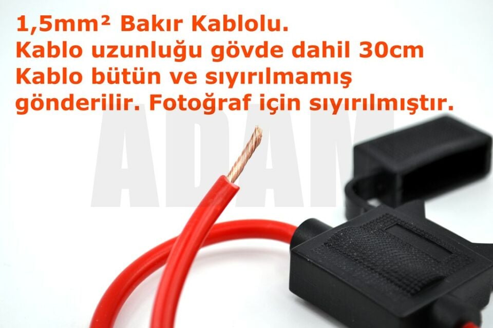 Standart Bıçak Sigorta Yuvası 1,5mm² Kablolu Sıvı Muhafazalı Dış Mekan MT-SYS15