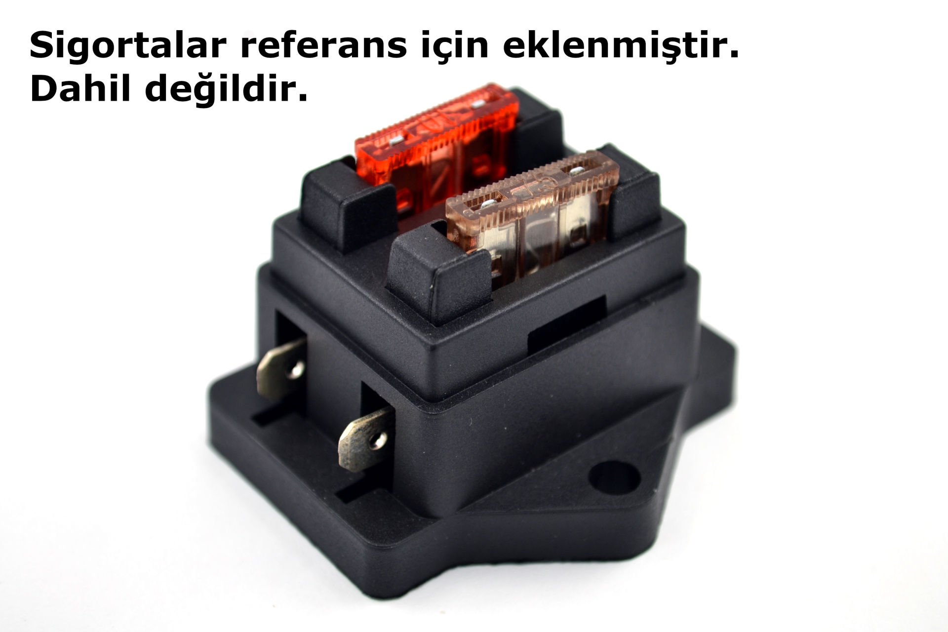 2 Adet Standart Bıçak Sigorta Yuvası Kutusu 2 Sigortalık