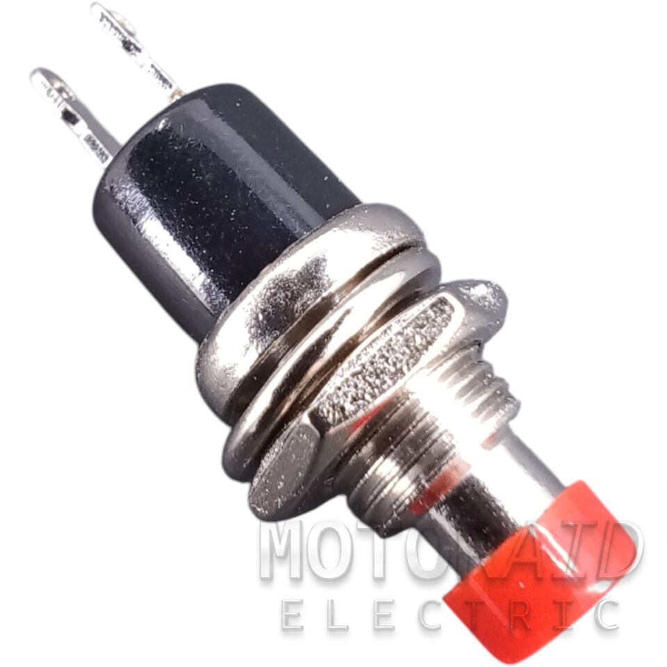 Mini Kırmızı Ters Buton 1-0 Alarm Reset Metal Gövde (NC - Normalde Kapalı) MT-ANY34