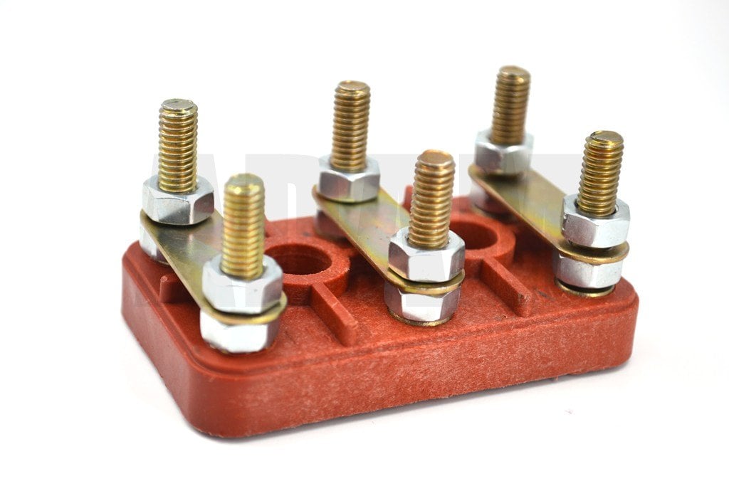 No4 Gamak Tipi Cam Elyaflı Motor Klemensi 72x44 M6 MT-MKE04