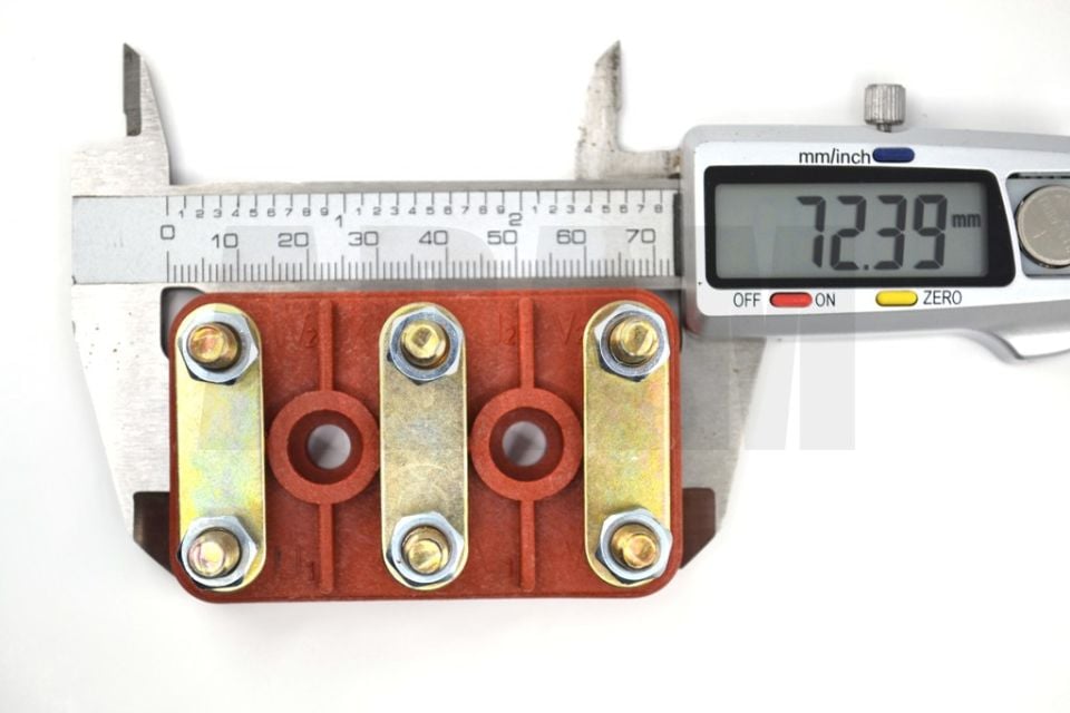 No4 Gamak Tipi Cam Elyaflı Motor Klemensi 72x44 M6 MT-MKE04