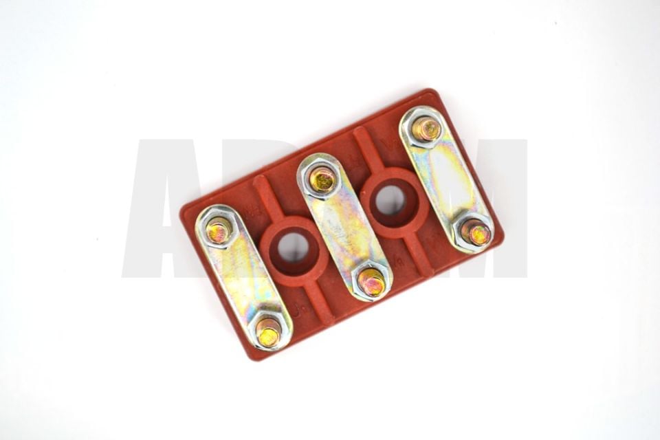 No3 Gamak Tipi Cam Elyaflı Motor Klemensi 60x37 M5 MT-MKE03