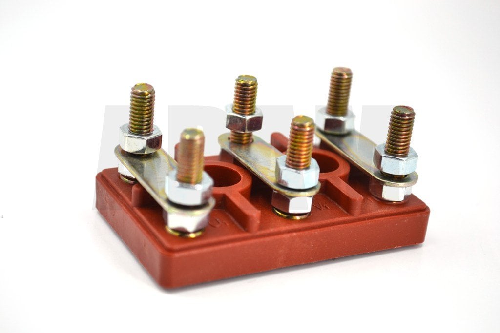 No3 Gamak Tipi Cam Elyaflı Motor Klemensi 60x37 M5 MT-MKE03