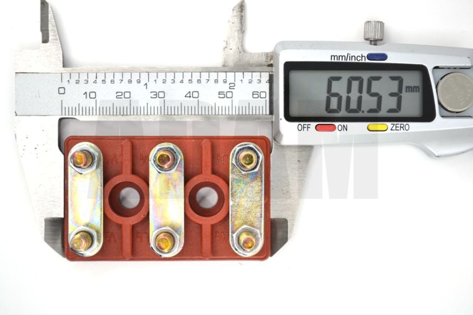 No3 Gamak Tipi Cam Elyaflı Motor Klemensi 60x37 M5 MT-MKE03