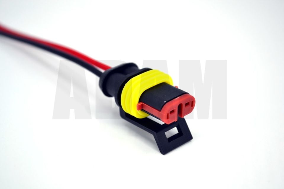 2 Kablolu Süper Seal Elektrik Bağlantı Soketi Erkek (Pinleri Dişidir) MT-SKT2024