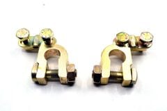 1 Takım Japon Tip Akü Dar Kutup Başı Terminali Prinç Artı Eksi