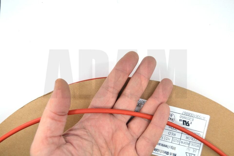 200 Metre 3,2mm Kırmızı Isı İle Daralan Makaron Isıyla MT-M3.2K