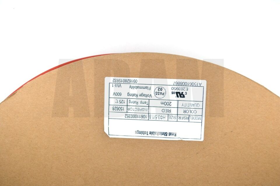 200 Metre 3,2mm Kırmızı Isı İle Daralan Makaron Isıyla MT-M3.2K