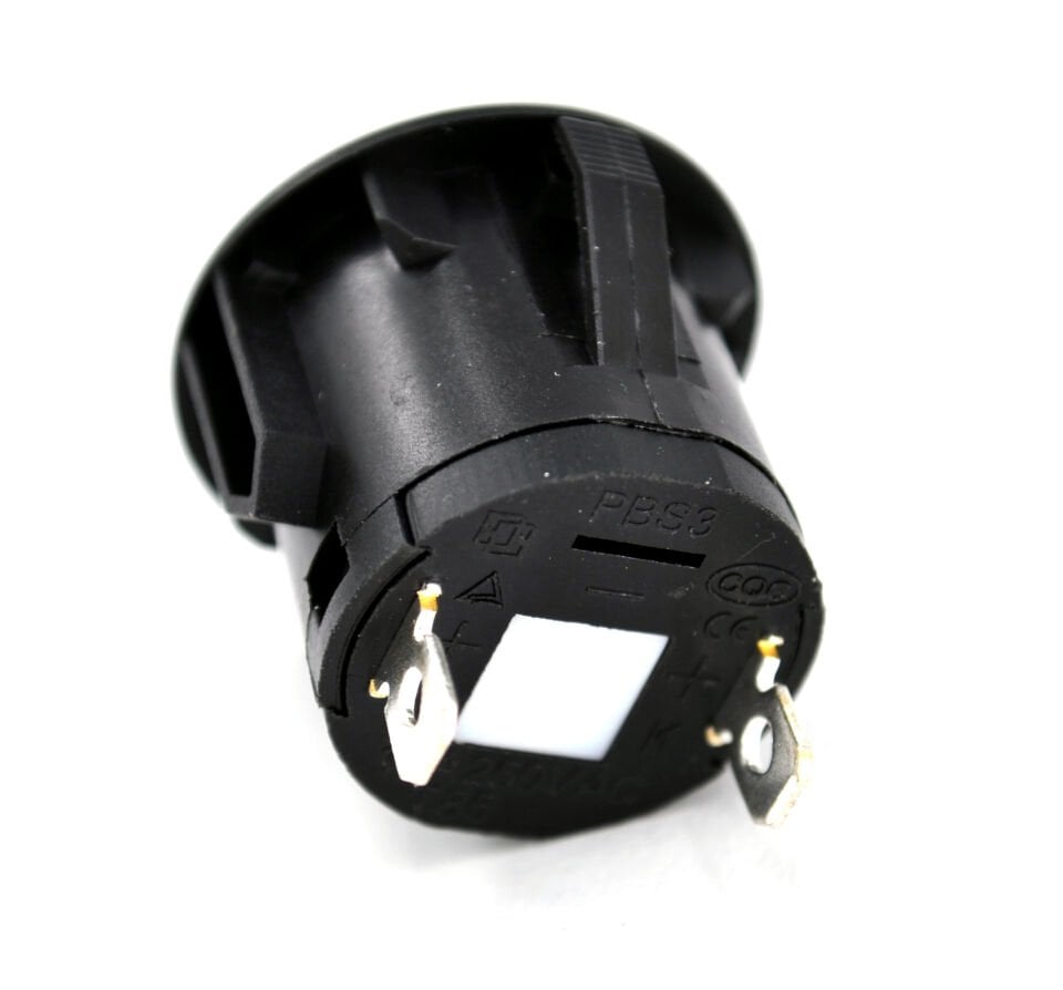 26mm Yaylı Plastik Buton Anahtar Kırmızı Power Logolu Işıksız MT-ANY18