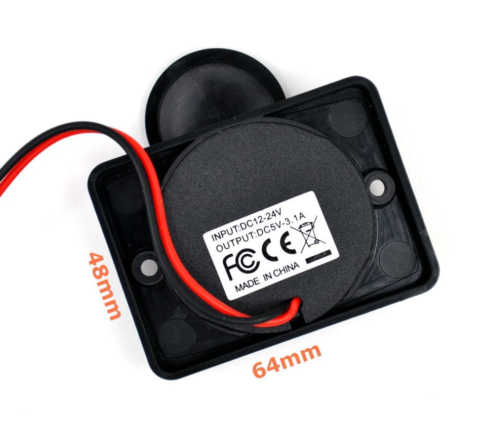 12V 24V DC USB 3.1A Şarj Port Işıklı Düz Taban MT-UP51