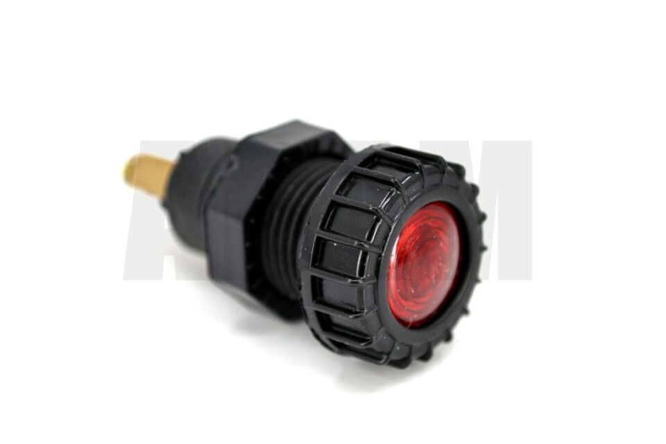 12V 5W 53 Ampullü Kırmızı Göz Lambası 17mm Gösterge İkaz MT-G17K