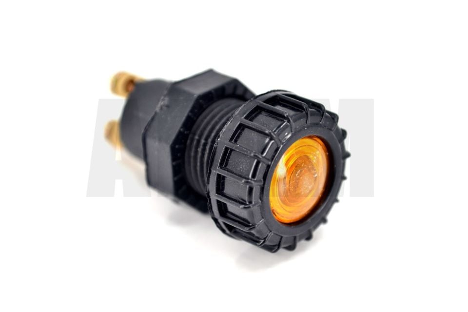 12V 5W 53 Ampullü Sarı Göz Lambası 17mm Gösterge İkaz MT-G17S