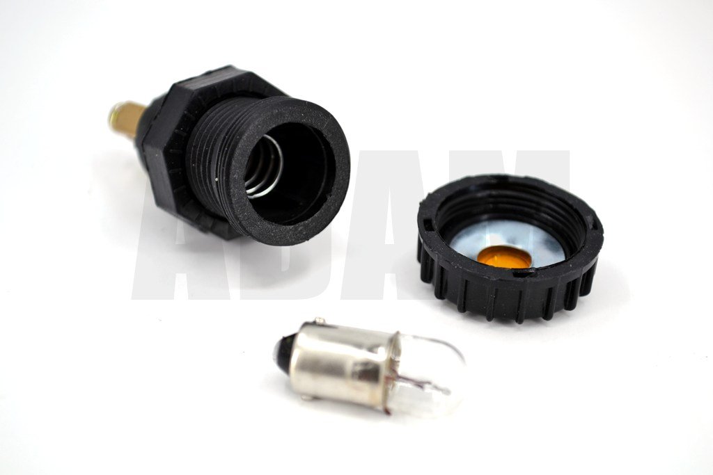 12V 5W 53 Ampullü Sarı Göz Lambası 17mm Gösterge İkaz MT-G17S