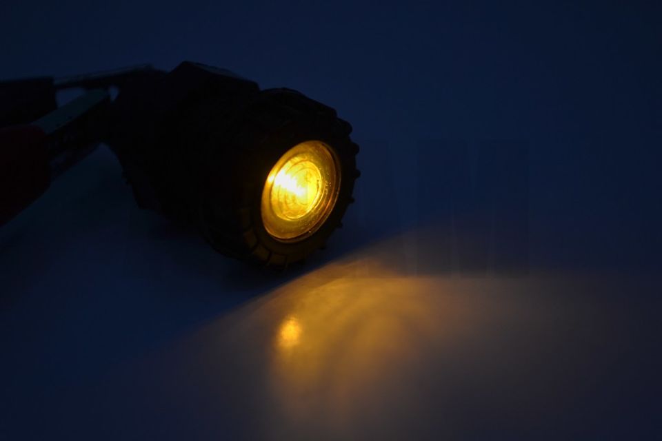 12V 5W 53 Ampullü Sarı Göz Lambası 17mm Gösterge İkaz MT-G17S