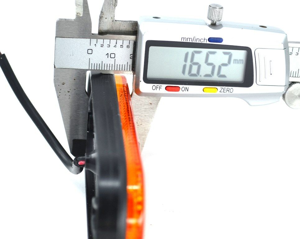 5 Adet 12V-24V Dorse Led İşaret Pozisyon Etek Lamba Turuncu Reflektör E37