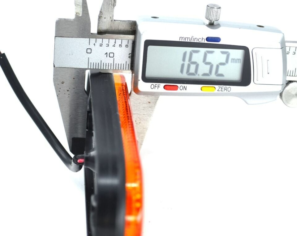 5 Adet 12V-24V Dorse Led İşaret Pozisyon Etek Lamba Turuncu Reflektör E37