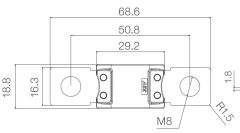 Megaval Sigorta 400 Amper 400A Siyah