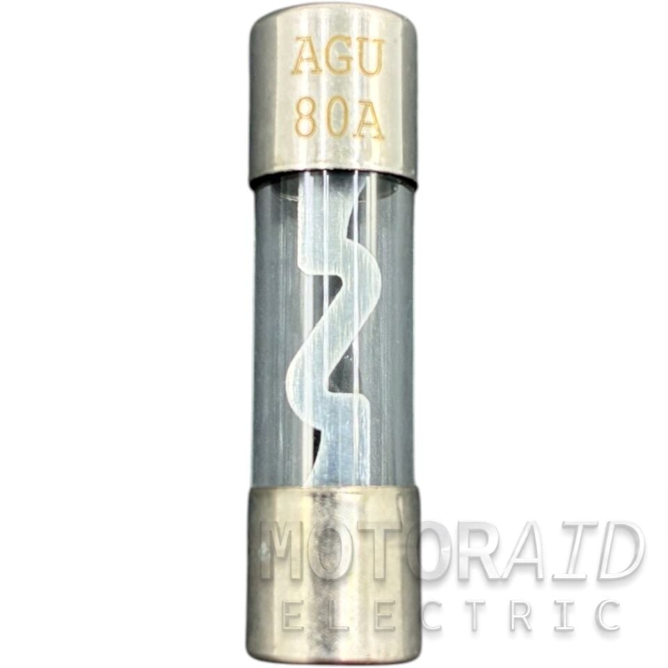 80A 10x38mm AGU Oto Amfi Cam Sigortası