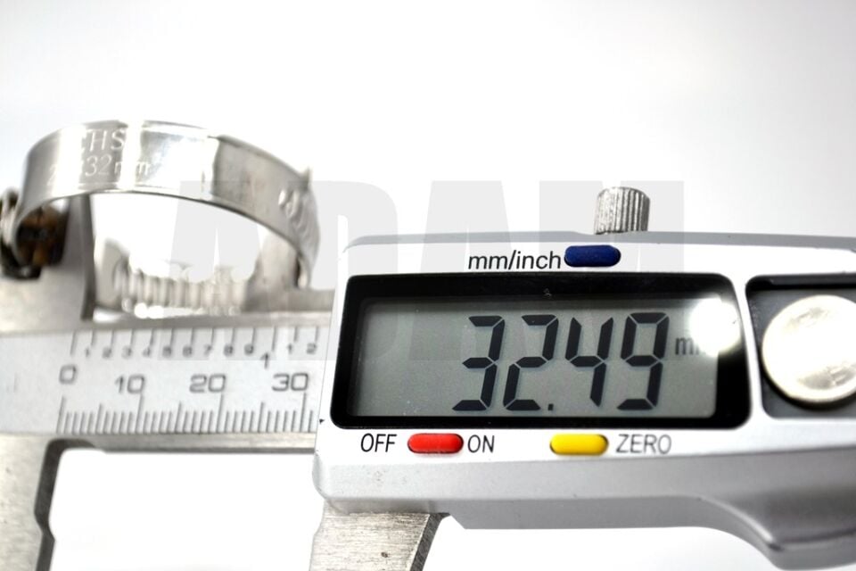 20*32 Paslanmaz Çelik Hortum Boru Tesisat Kelepçesi 1 Adet