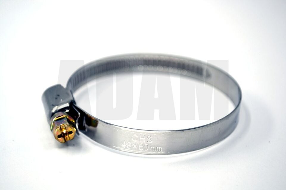40*60 Paslanmaz Çelik Hortum Boru Tesisat Kelepçesi 1 Adet