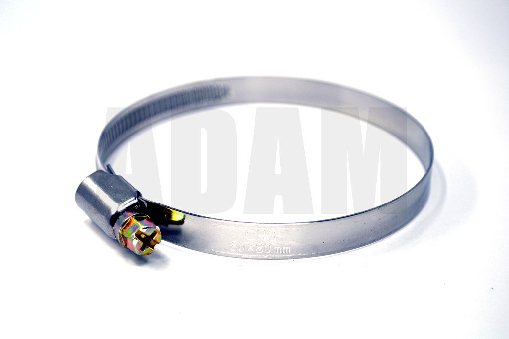 60*80 Paslanmaz Çelik Hortum Boru Tesisat Kelepçesi 1 Adet