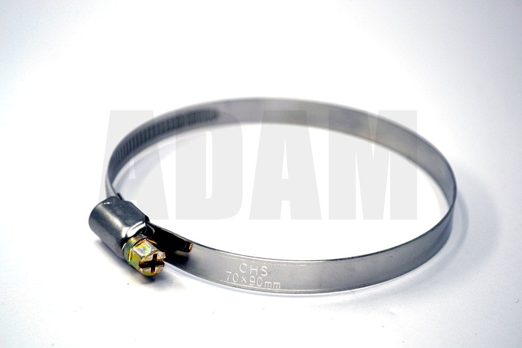 70*90 Paslanmaz Çelik Hortum Boru Tesisat Kelepçesi 1 Adet