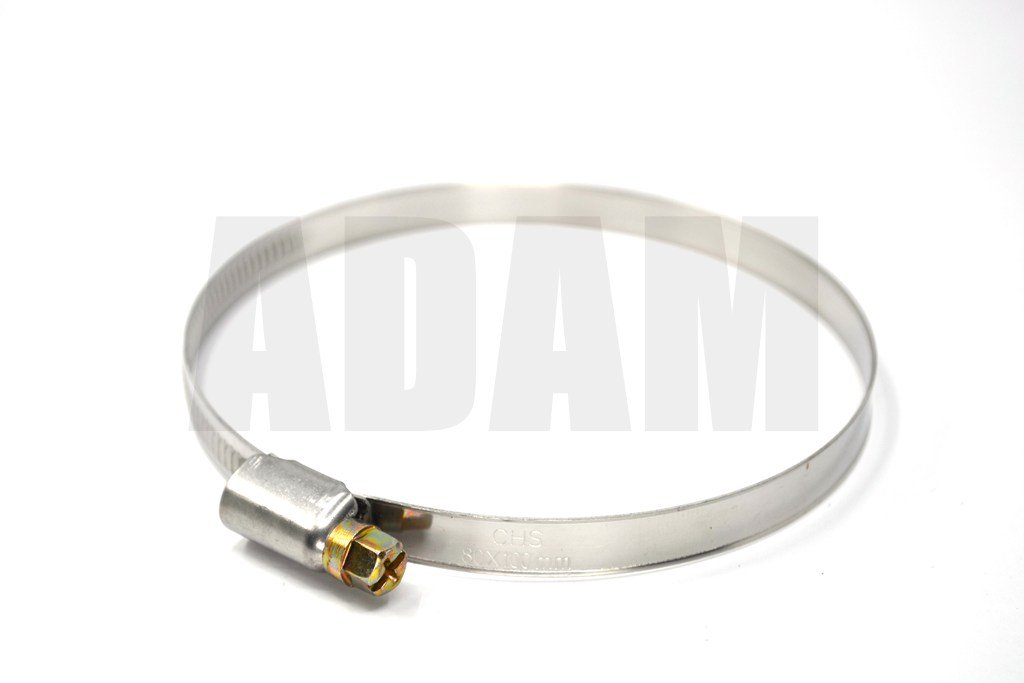 80*100 Paslanmaz Çelik Hortum Boru Tesisat Kelepçesi 1 Adet