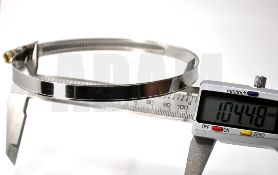 80*100 Paslanmaz Çelik Hortum Boru Tesisat Kelepçesi 1 Adet