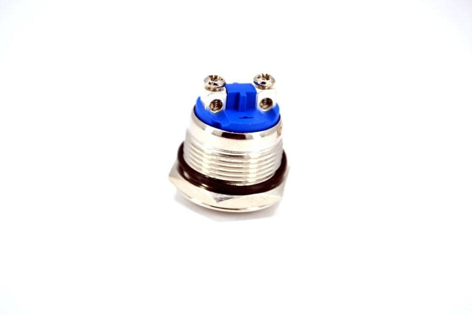 19mm Yaylı Metal Buton Işıksız 1NO Bombeli Anahtar MT-ANY19