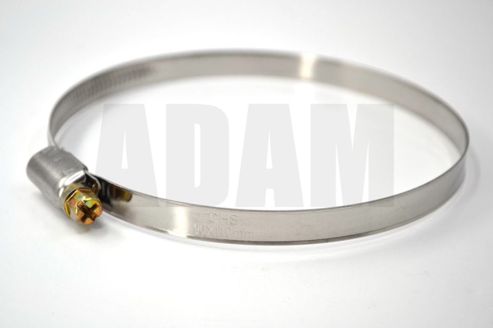 90*110 Paslanmaz Çelik Hortum Boru Tesisat Kelepçesi 1 Adet