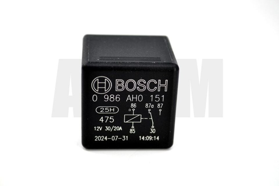 12V 30/20A Çift Platin Mini Röle 5 Fişli Bosch 0986AH0151 Sapsız