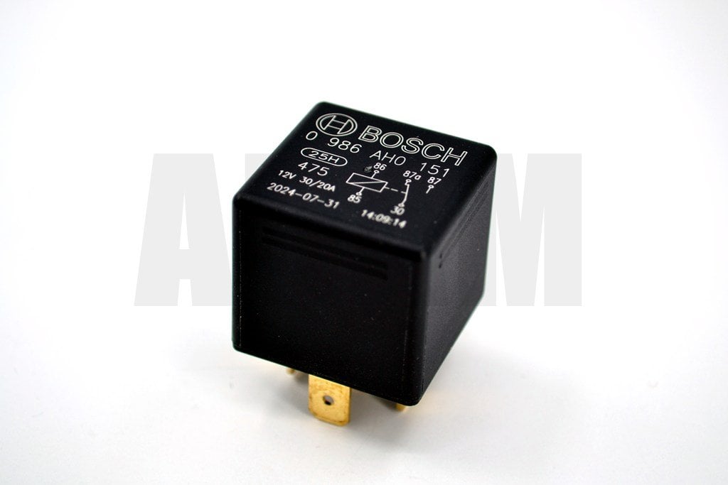 12V 30/20A Çift Platin Mini Röle 5 Fişli Bosch 0986AH0151 Sapsız