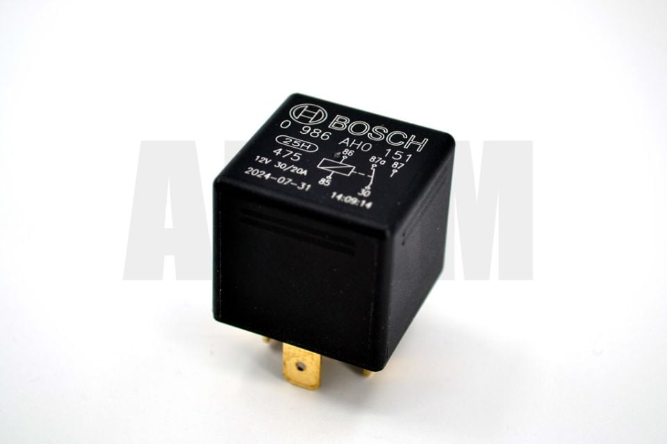 12V 30/20A Çift Platin Mini Röle 5 Fişli Bosch 0986AH0151 Sapsız