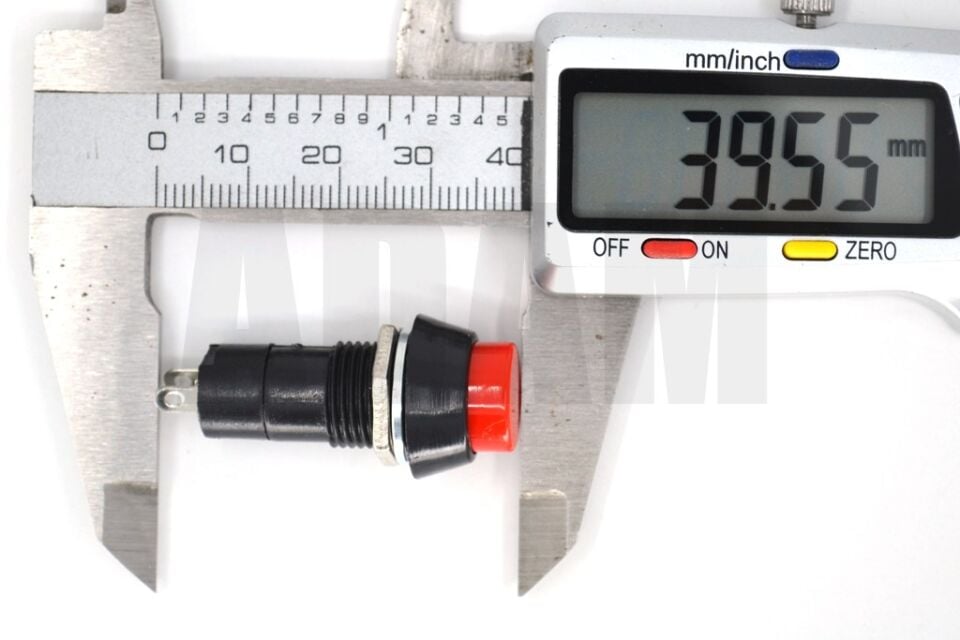 Kırmızı Uzun Buton 1-0 Yaylı Anahtar MT-ANY28