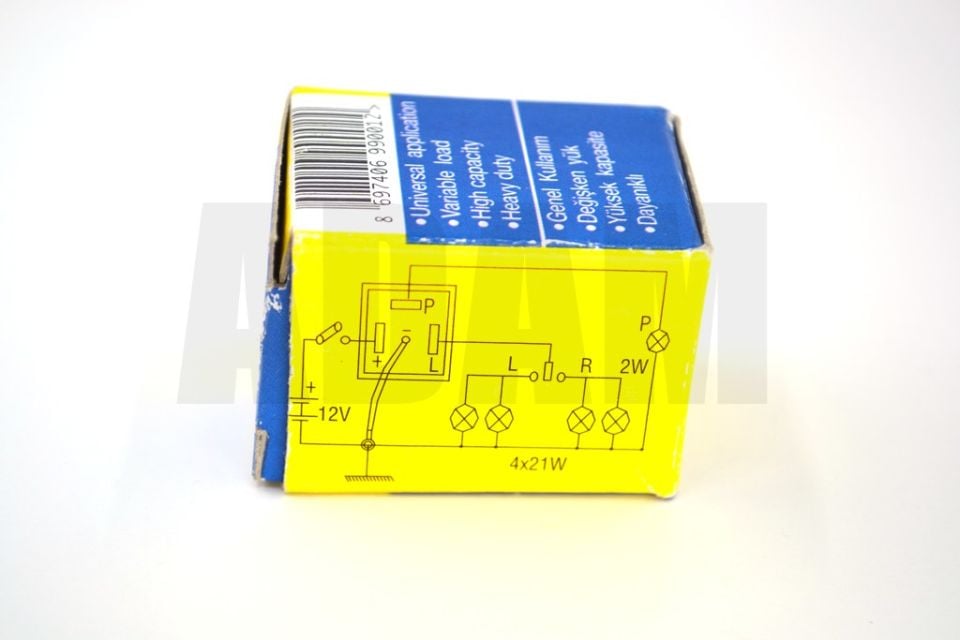 12V Sinyal Flaşörü Şaseli Kablolu 10-110W Arası