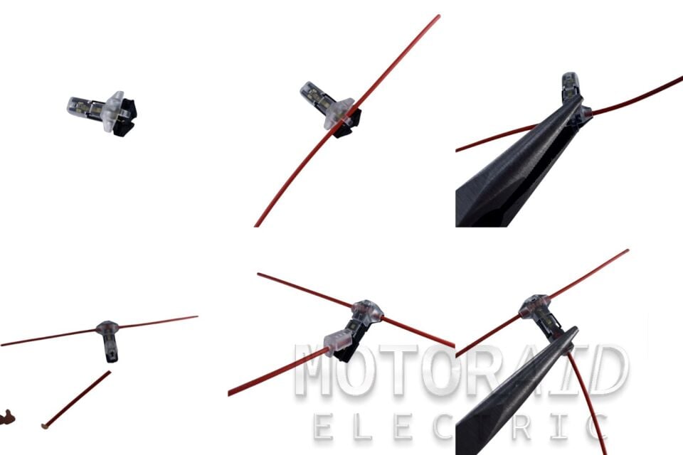 20Adet T-Tip Kablo Ekleme Konnektörü Soymadan Hızlı Bağlantı Klemensi T-Tap Max. 0.50mm²-20AWG