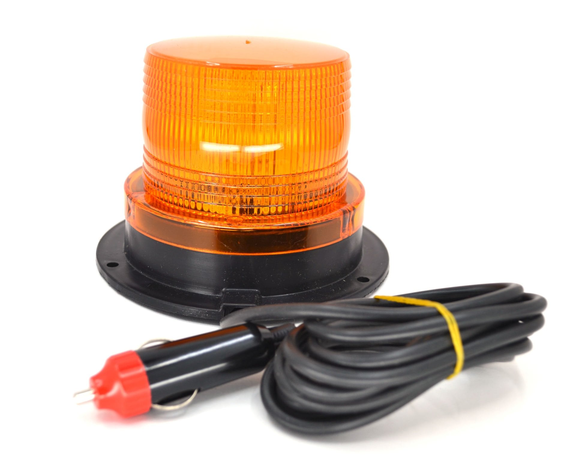 12V-100V Küçük Turuncu İkaz Tepe Lambası Led Çakar Mıknatıslı Çakmak Fişli