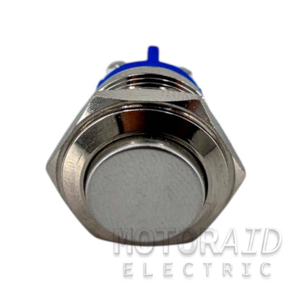 16mm Yaylı Metal Anahtar Korna Butonu Vidalı 1NO Işıksız MT-ANY36