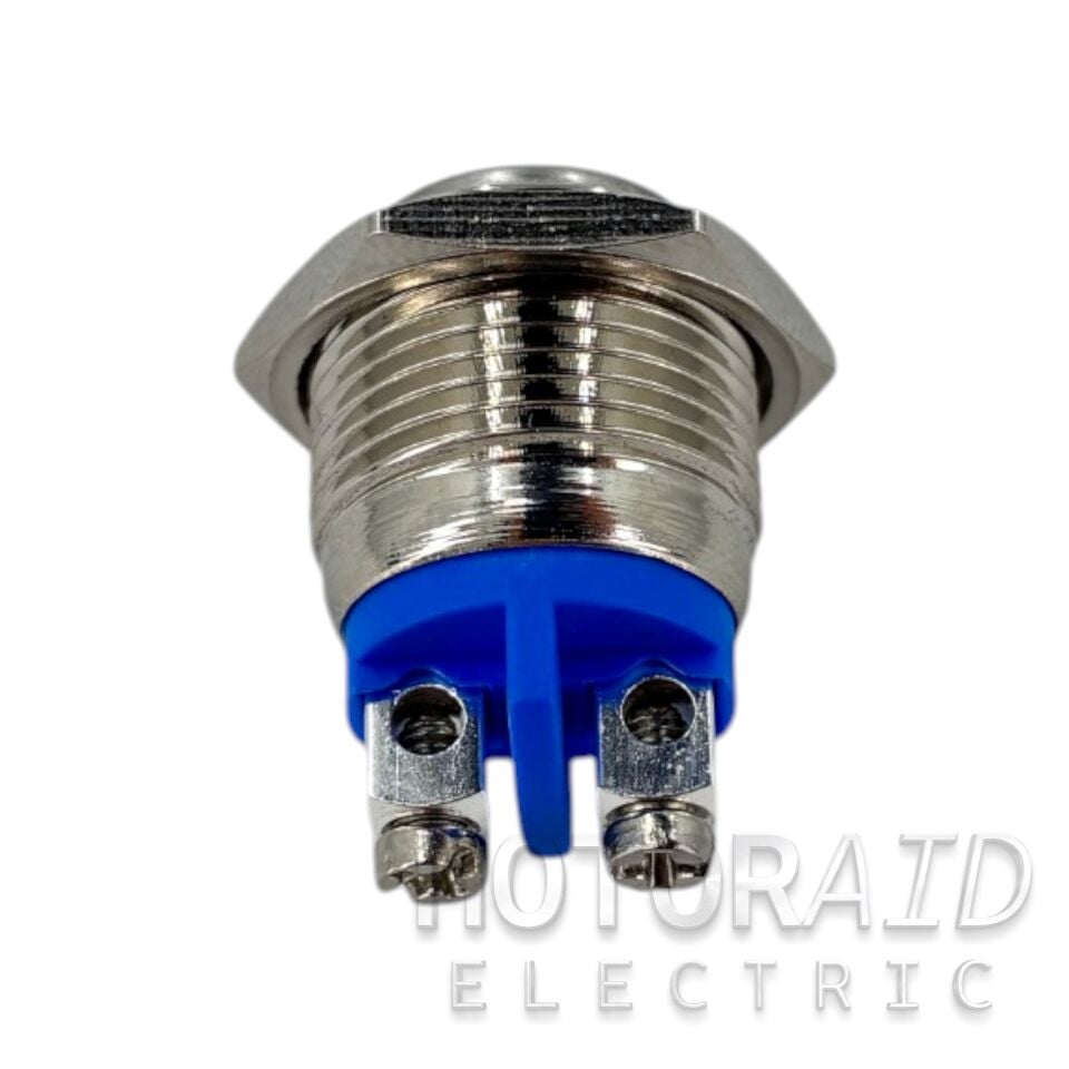 16mm Yaylı Metal Anahtar Korna Butonu Vidalı 1NO Işıksız MT-ANY36