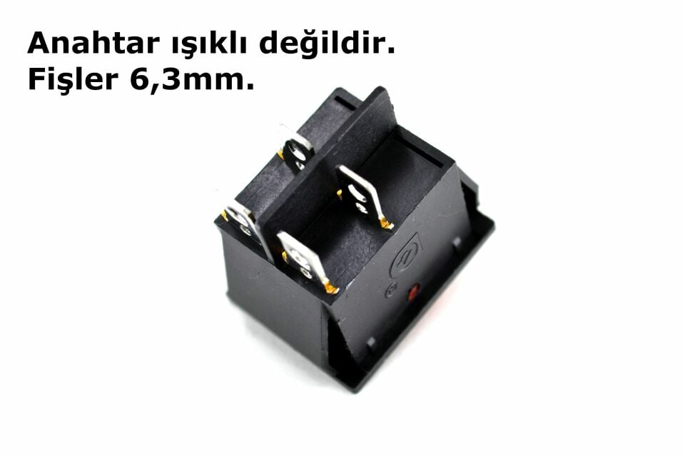 Çiftli Kırmızı Elektrik Düğmesi 1-0 Işıksız Anahtar 12V-220V MT-ANK07